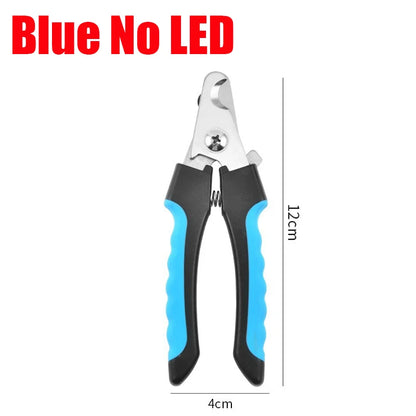 Professional Pet Nail Clipper Scissors with LED 